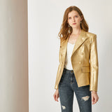 Glam & Golden Double-breasted blazer