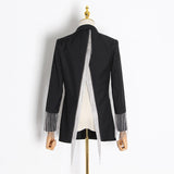 Blazer with Chain Tassels Trim
