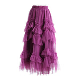 Ruffled Midi Skirt in colors