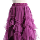 Ruffled Midi Skirt in colors