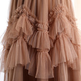 Ruffled Midi Skirt in colors