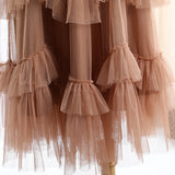 Ruffled Midi Skirt in colors