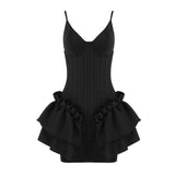 KRIZZIA Peplum Mini Dress