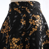 Jacquard Lace Elegant Midi Skirt