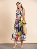 MAYA Floral Print Midi Dress