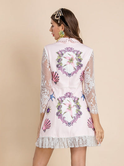 MERITH Vintage Pink Mini Dress