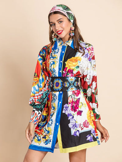 Summer Fest Button-down Mini Dress