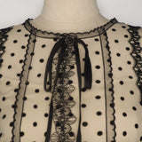 Polkadots Mesh Midi Dress in colors