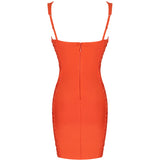 DANI Glitzy Neck Bodycon Mini Dress
