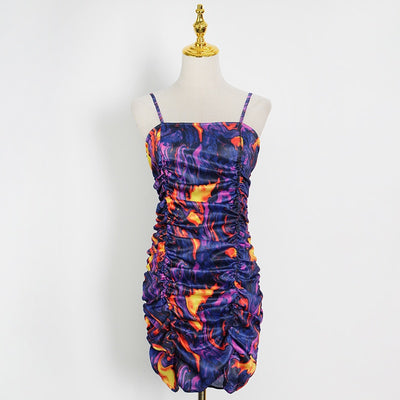 JAYA Shirred Mini Dress