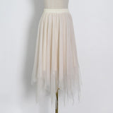Sash Blazer Top and Mesh Skirt set in colors