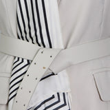 Sash Blazer Top and Mesh Skirt set in colors