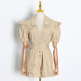 Belted Chic Playsuit in colors