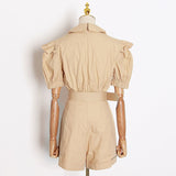 Belted Chic Playsuit in colors