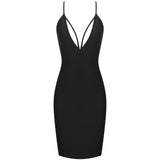 CZARINA Backless Midi Dress