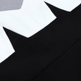 JULIENNE Color Block Belted Mini Dress