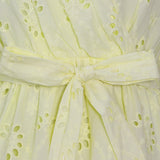 Charming Belted Lace Dress in colors