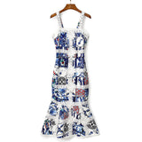 MAJOLICA Print Lace summer Dress
