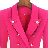 Notched Lapel Fitted Blazer in colors