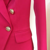 Notched Lapel Fitted Blazer in colors