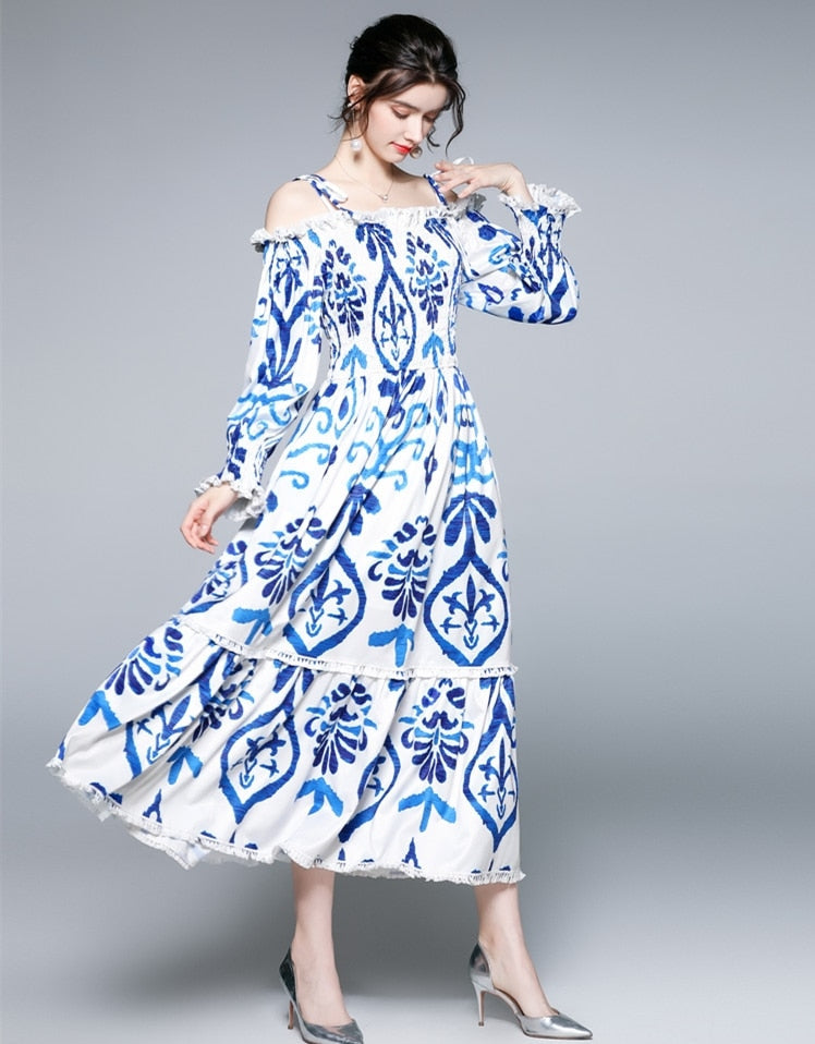 DARA Boho Print Maxi Dress