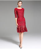 CLEO Elegant Lace Dress in colors