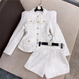 Classy Plush Tweed Set in colors