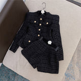 Classy Plush Tweed Set in colors