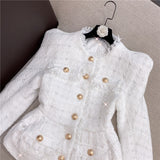 Classy Plush Tweed Set in colors