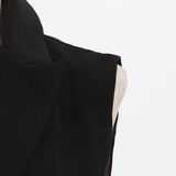 Notched Lapel Vest with drawstrings