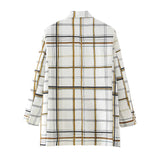 Chic and Classy Plaid Print Blazer