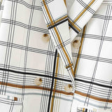 Chic and Classy Plaid Print Blazer
