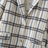 Classy Plaid Long Single-breasted Blazer