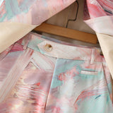 Pastel Dream Blazer and Shorts Set