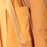 2-tone Yellow Belted Blazer