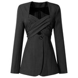 Blazer with Wrap-Around Sash in colors