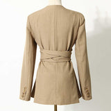 Blazer with Wrap-Around Sash in colors