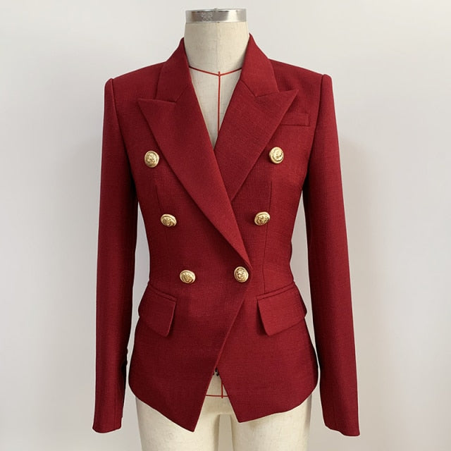Fitted Double-breasted Blazer in colors