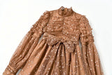 TIANNA Star-print Mesh Mini Dress in colors