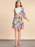 CALEA Floral Print Mini Dress