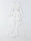 ALESSANDRA Hi-Low Hem Lace Dress