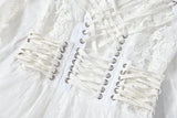 ALESSANDRA Hi-Low Hem Lace Dress