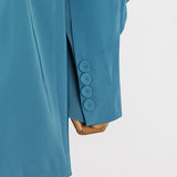 Belted Notched Lapel Coat in colors