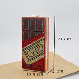 VIP CHOCO embellished party purse