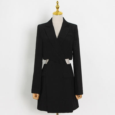 ALEX Cut-out Waist Knot Mini Dress in colors