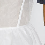 Button-down Color-block Contemporary Mini Dress