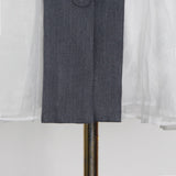 Button-down Color-block Contemporary Mini Dress