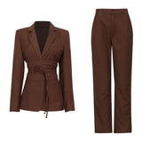 Blazer and Straight Pants Sent