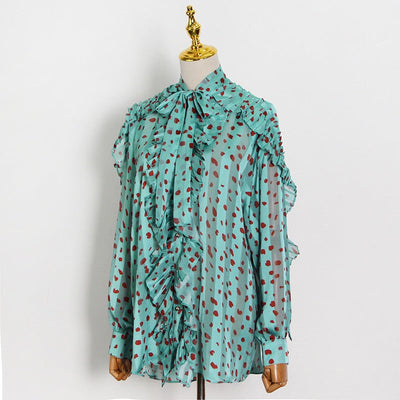 Dainty Hearts Ruffled Blouse