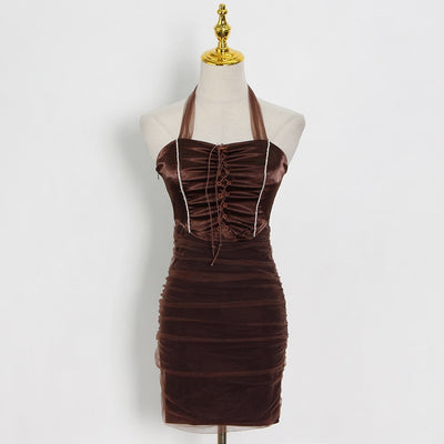 Halter Mini Dress in colors